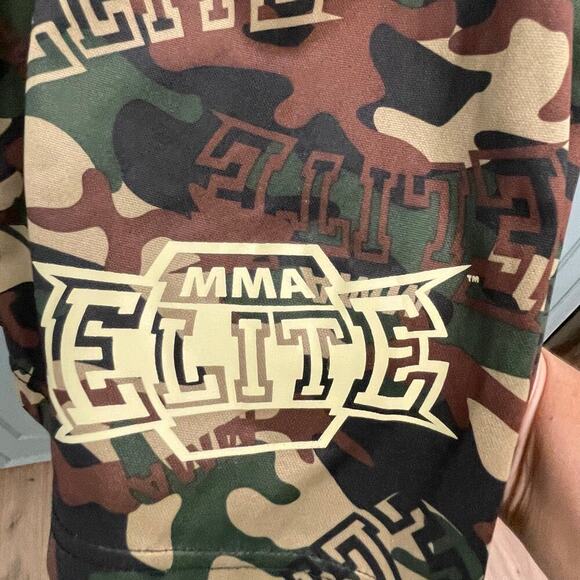 MMA Elite Camo AOP Short Sleeve Lightweight Shirt Active Performance Mens Medium - Picture 3 of 3